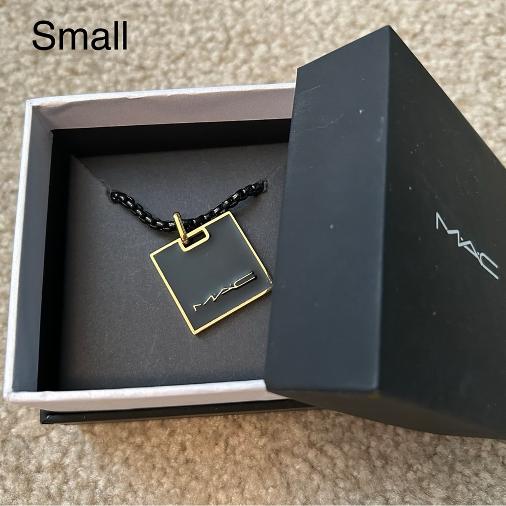MAC Cosmetics Black Necklaces, heavy, enamel, BNIB! Never worn! Rare! HTF!